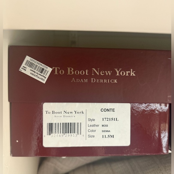 To Boot New York Conte Sienna Brown Moss Suede Chukka Boots Men’s 11.5 w/ Box - Picture 9 of 9